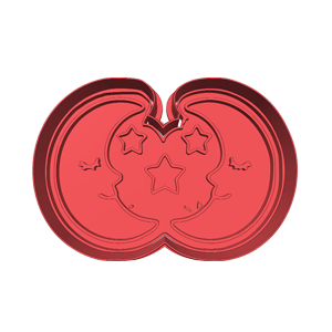 Twin Moons Cookie Cutter
