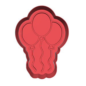3 Balloons Cookie Cutter