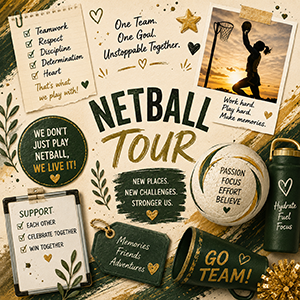Netball Tour Cookie Cutters