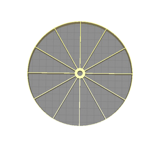 15cm Cake Portion Divider – 12 Slice Guide