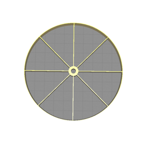 15cm Cake Portion Divider – 8 Slice Guide