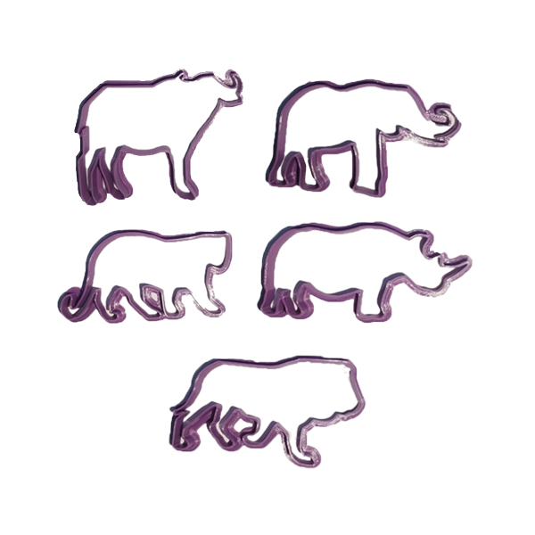 Big 5 Animal Cookie Cutter Set