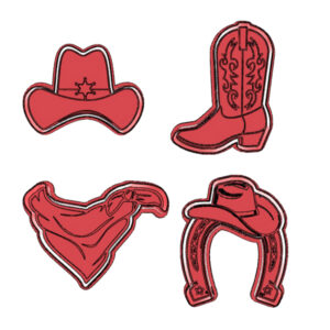 Cowboy Cookie Cutter Set (4 Piece)