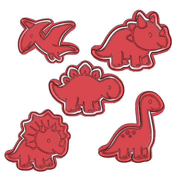 Dinosaur Cookie Cutter Set (5 Piece)