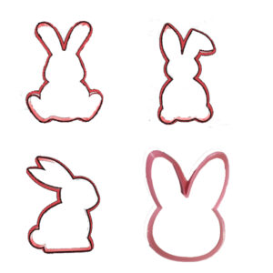 Easter Bunny Cookie Cutter Set (4 Piece)