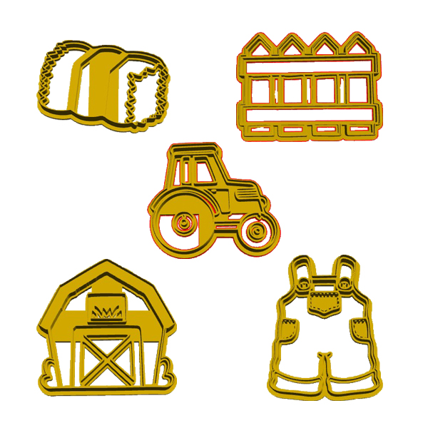 Farm Cookie Cutter Set (5 Piece)