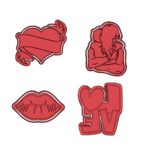 Love & Romance Cookie Cutter Set (4 Piece)