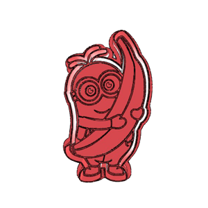 Minion With Banana Cookie Cutter