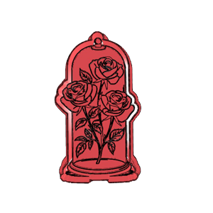 Rose Vase Cookie Cutter