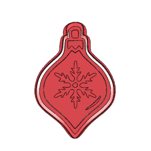 Snowflake Bauble Cookie Cutter