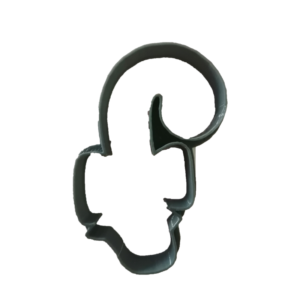 Candy Cane with Bow Cookie Cutter