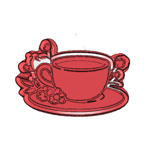 Floral Coffee Cup Cookie Cutter