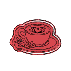 Latte Art Coffee Cup Cookie Cutter