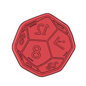 D12 Dice Cookie Cutter