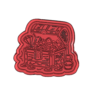 Treasure Chest Cookie Cutter