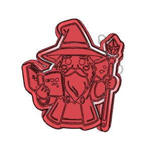 Fantasy Wizard Cookie Cutter