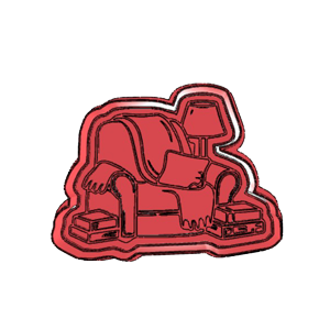 Cozy DM Chair Cookie Cutter