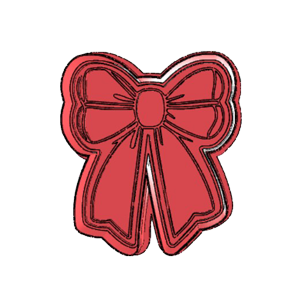Elegant Wedding Bow Cookie Cutter