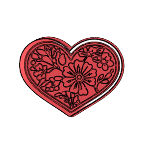 Wildflower Heart Cookie Cutter