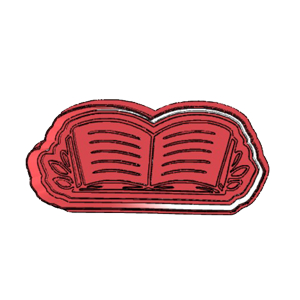 Open Storybook Cookie Cutter