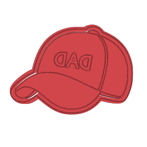 Dad Baseball Cap Cookie Cutter