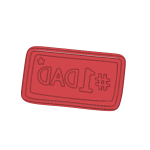 Nr 1 Dad Plaque Cookie Cutter