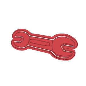 Spanner Cookie Cutter