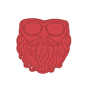 Bearded Dad Cookie Cutter