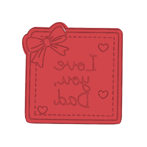 Love You Dad Cookie Cutter