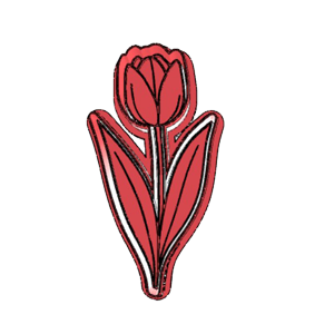 Botanical Tulip Cookie Cutter