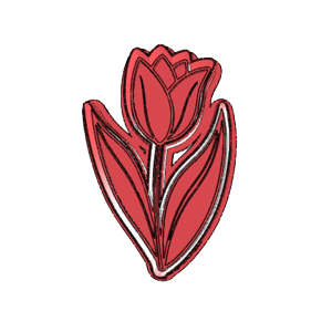 Elegant Tulip Cookie Cutter
