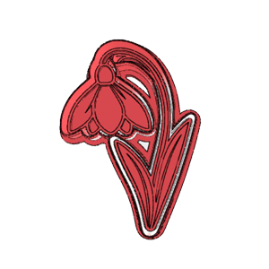 Snowdrop Flower Cookie Cutter
