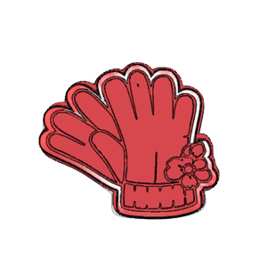 Gardening Gloves Cookie Cutter