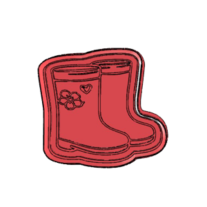 Gardening Boots Cookie Cutter
