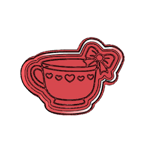 Teacup with Bow Cookie Cutter