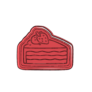 Strawberry Cake Cookie Cutter