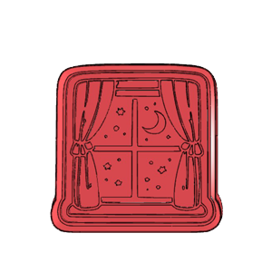 Night Time Window Cookie Cutter