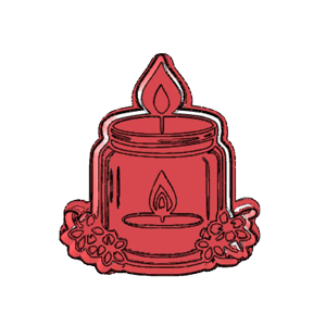 Burning Candle Cookie Cutter
