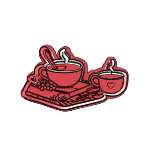 Blanket and Coffee Mugs Cookie Cutter