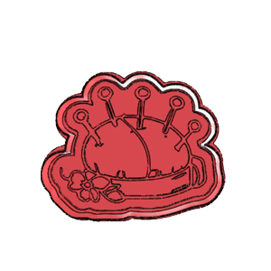 Pin Cushion Cookie Cutter
