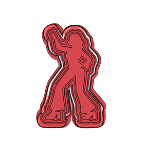 Mama Mia Dancer Cookie Cutter