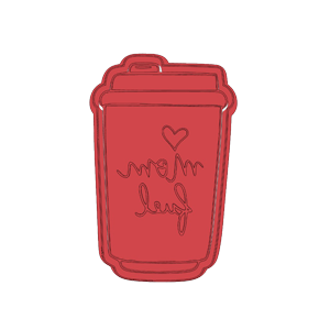 Mama Fuel Coffee Cup Cookie Cutter