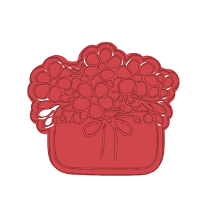 Floral Basket Cookie Cutter