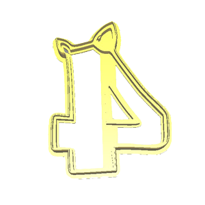 Unicorn 4 Cookie Cutter