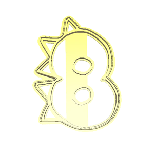 Dino 8 Cookie Cutter