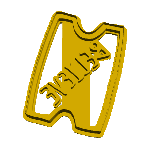 Believe Ticket Cookie Cutter