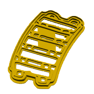 Train Track Cookie Cutter