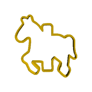 Carnival Horse Cookie Cutter