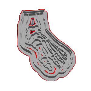 Foot Skeleton Anatomy Cookie Cutter