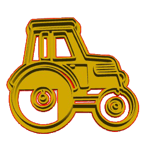 Farm Tractor Cookie Cutter